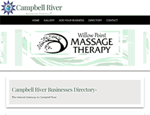 Tablet Screenshot of campbellriverbusinesses.com